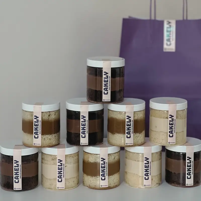 Birthday Special basket of cake jars